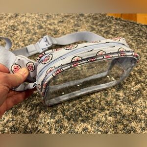 Like New Vera Bradley Clear Mini Belt Bag